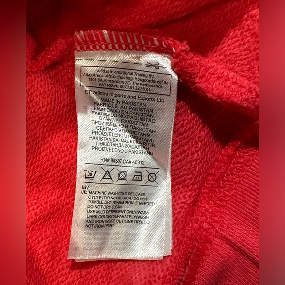 ADIDAS Sweatshirt Hoodie w/Pockets Size Medium - Picture 4 of 6